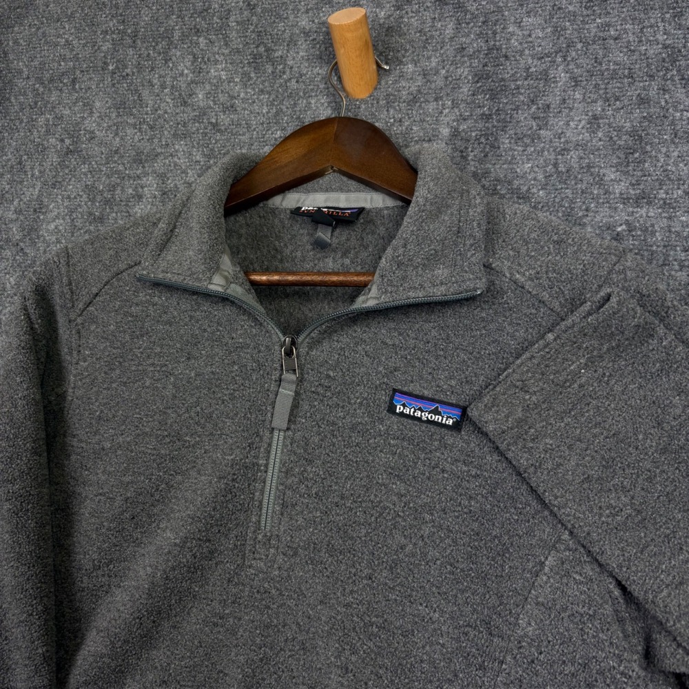Patagonia Synchilla Fleece Pullover Womens M Gray 1/4 Zip Jacket 0614